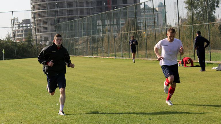 ЦСКА с възстановителна тренировка след победата срещу Металист (Харков)