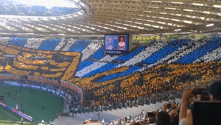 Хореографията на Лацио срещу Рома