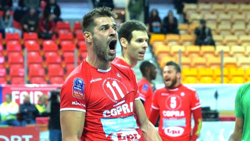 Христо Златанов с 16 точки, Пиаченца обърна Милано с 3:1