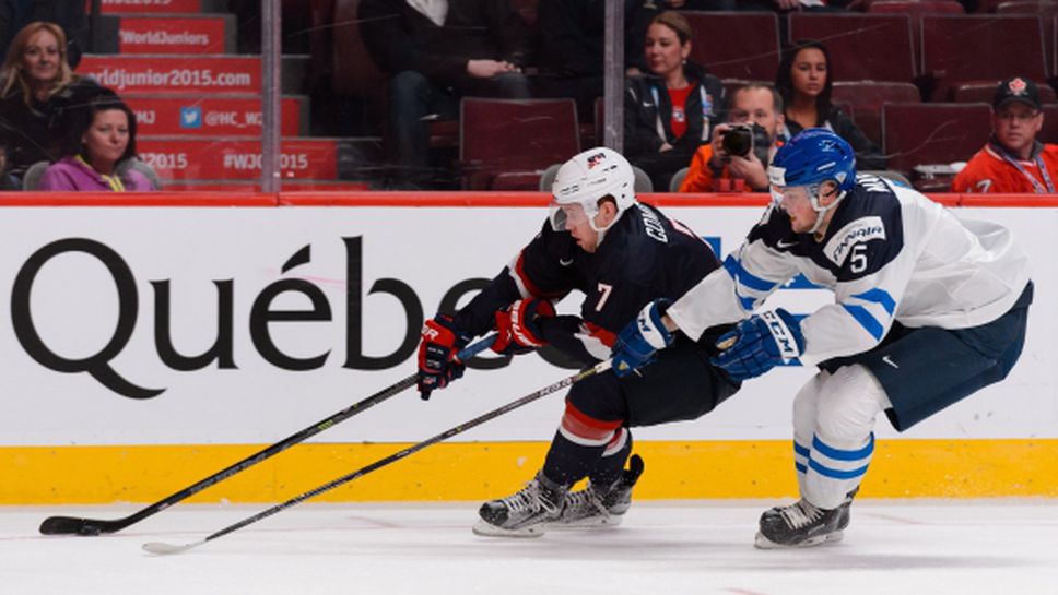 Загуба за шампиона Финландия на старта на Световното по хокей за младежи до 20 години