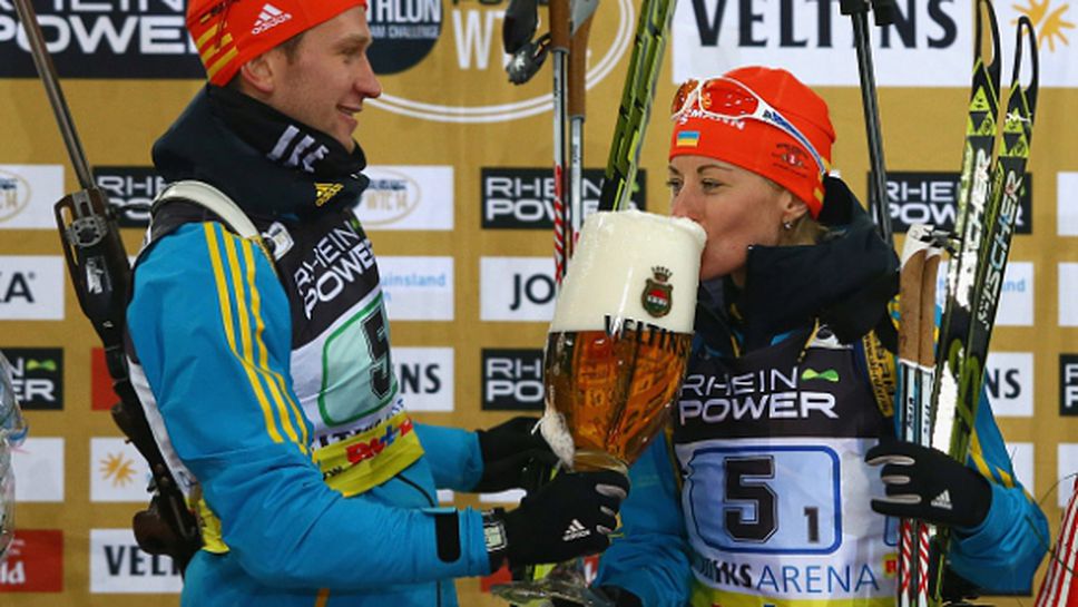 Украинци спечелиха коледното състезание по биатлон пред над 40 000 зрители на стадиона на Шалке