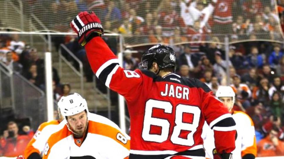 На 43 години Яромир Ягър продължава да чупи рекорди в НХЛ (видео)