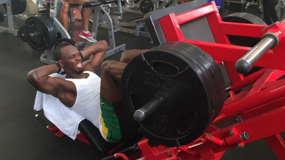 Болт започна 2015-а със здрави тренировки