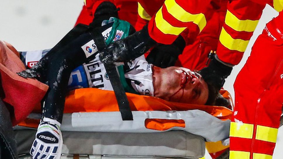 Симон Аман в стабилно състояние след зверското падане на голямата шанца в Бишофсхофен (видео)
