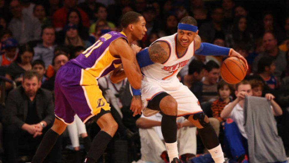 Кармело Антъни изведе Никс до победа срещу Лейкърс