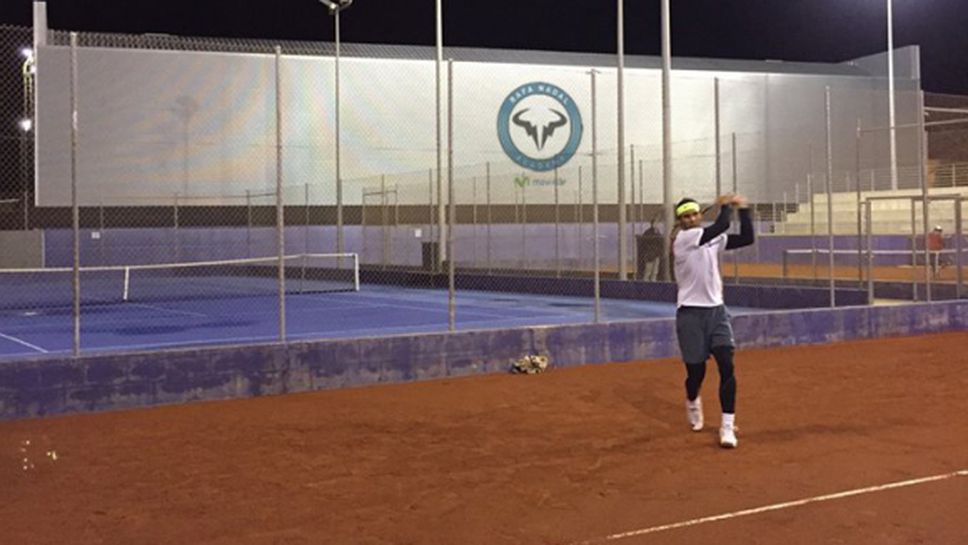 Надал тренира здраво за турнира в Рио де Жанейро
