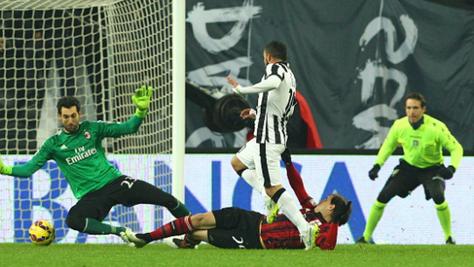 Заформя се скандал между Милан и Ювентус заради гола на Тевес