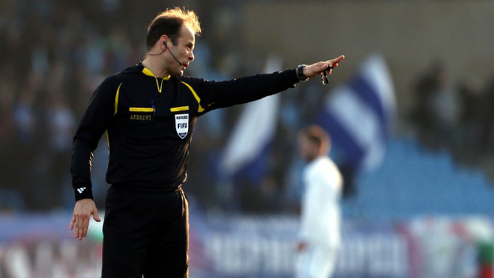 Николай Йорданов ще ръководи дербито в "Б" група