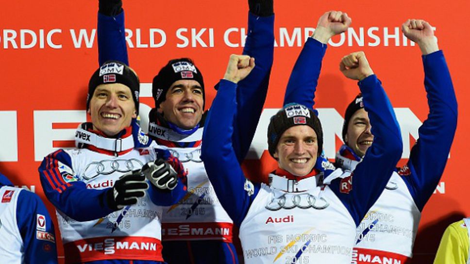 Норвегия спечели отборната титла по ски-скок на Световното първенство по северни дисциплини