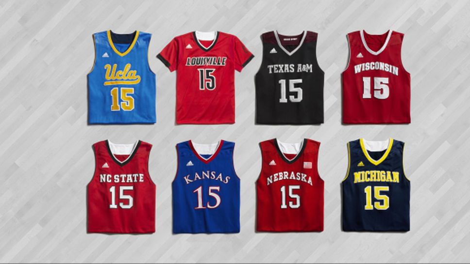 adidas представя новите екипи на колежанските си отбори по баскетбол