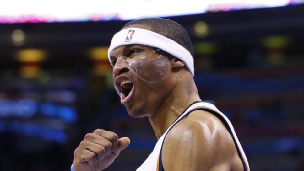 Уестбрук с нова доза доминация, изравни рекорд на Джордан (видео)