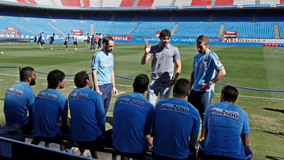Диего Коща се появи на тренировка на Атлетико (видео)