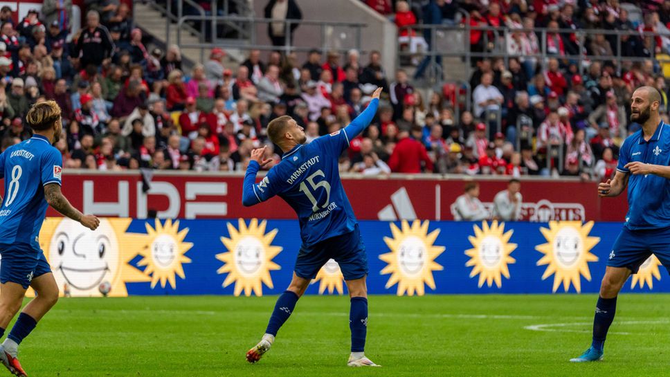 Нюрнбергер се разписа, а Дармщат излезе начело след убедителна победа в Дюселдорф