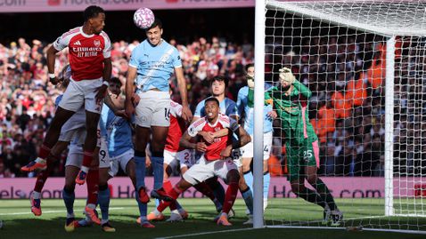  Мартинели избави Арсенал от загуба в дербито с Манчестър Сити 