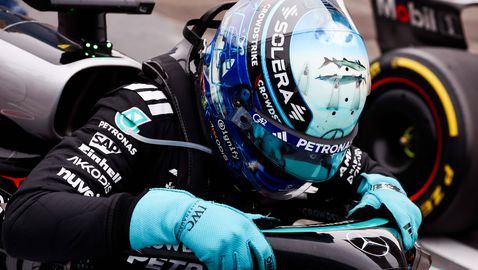 Джордж Ръсел: Олекна ми, когато видях карирания флаг