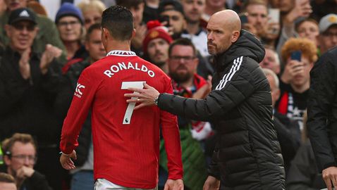  Тен Хаг за държанието на Роналдо: Казах, че ще има последици 