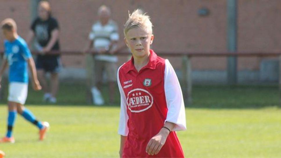 Вижте Ерлинг Холанд като 13-годишен