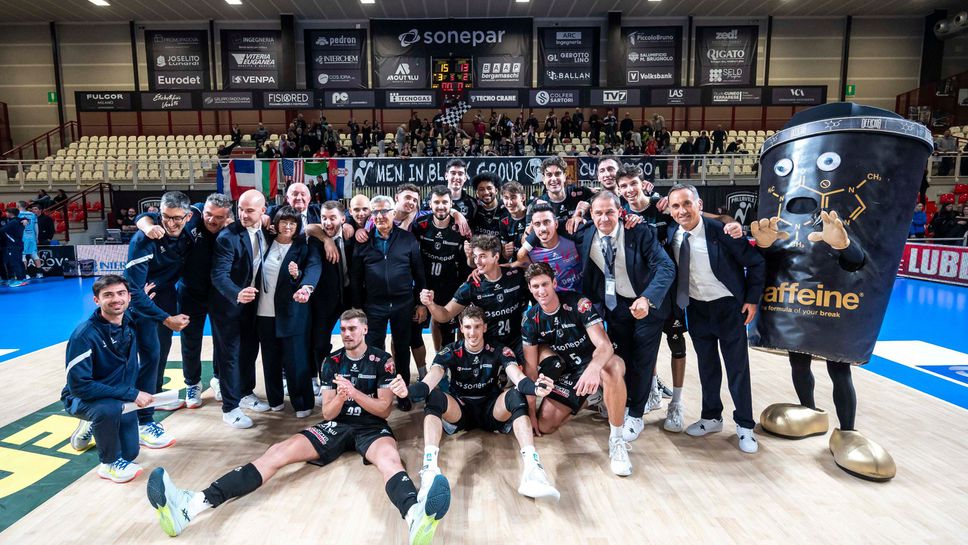 Отборът на Сонепар Падуа където играе националът Борис Начев записа