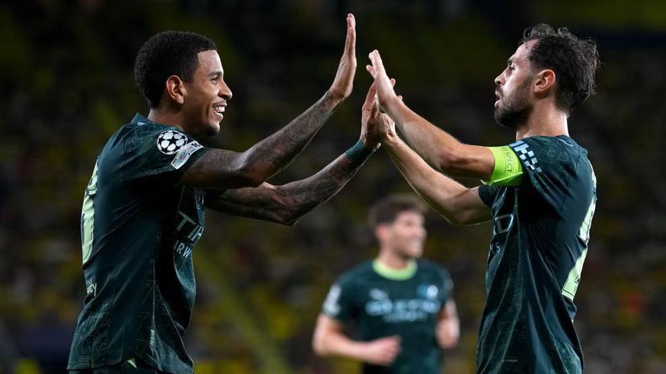 Ерлинг Холанд и Бернардо Силва донесоха комфортен успех на Ман Сити във Виляреал