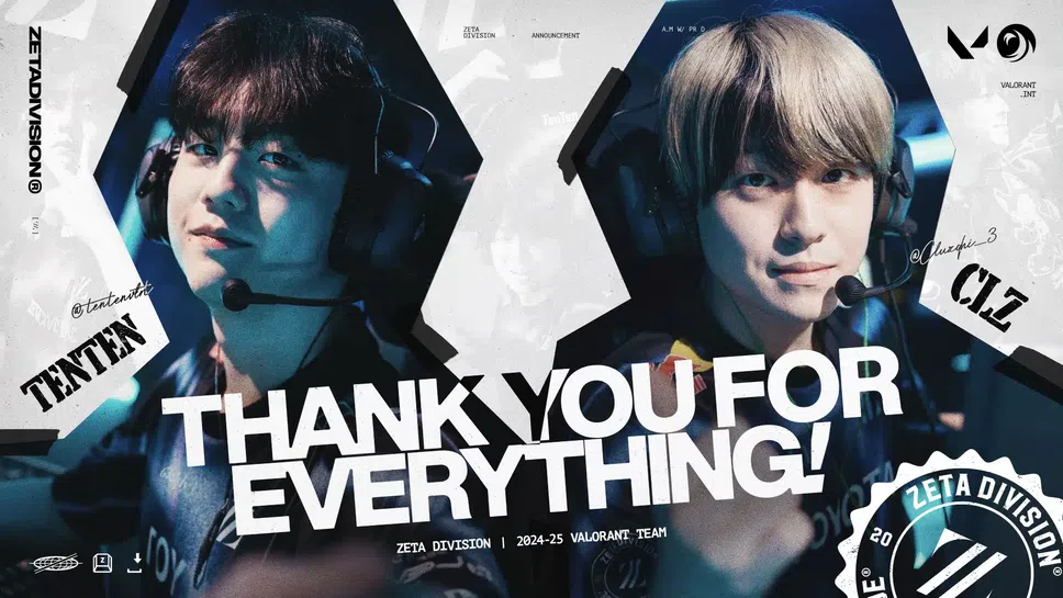 Японската организация ZETA DIVISION обяви че Хикару CLZ Мизутани и Ким TenTen Те йънг напускат отбора по