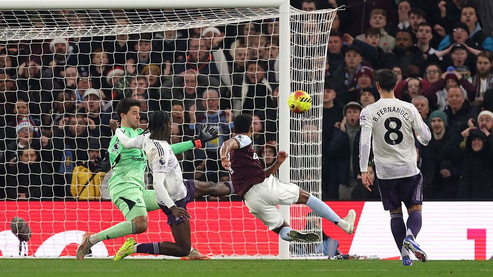 Астън Вила 1:1 Манчестър Юнайтед, Куня изравни бързо