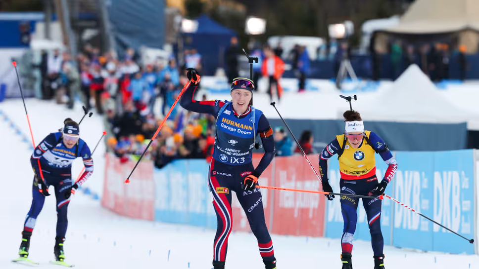 Норвежката Марен Киркайде запази самообладание във финалния спринт за да