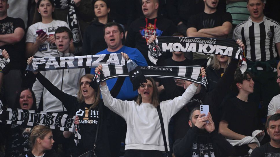 Евролигата наложи финансова санкция на Партизан за поведението на привържениците
