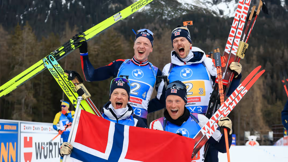 Норвегия е световен шампион в щафетата за мъже в Ленцерхайде, България е на 15-а позиция