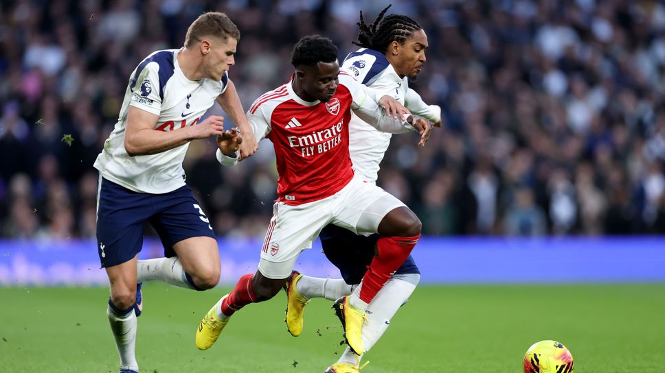 Тотнъм 1:1 Арсенал, пропуски на Сака и Гьокереш