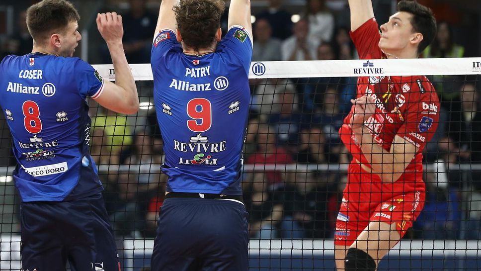 Силен Алекс Николов с 18 точки, Лубе със страхотен обрат срещу Милано в полуфинал №4