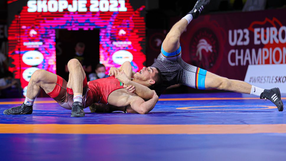 Денис Демиров и Светослав Николов останаха пети на европейското първенство по борба до 23 година в Скопие