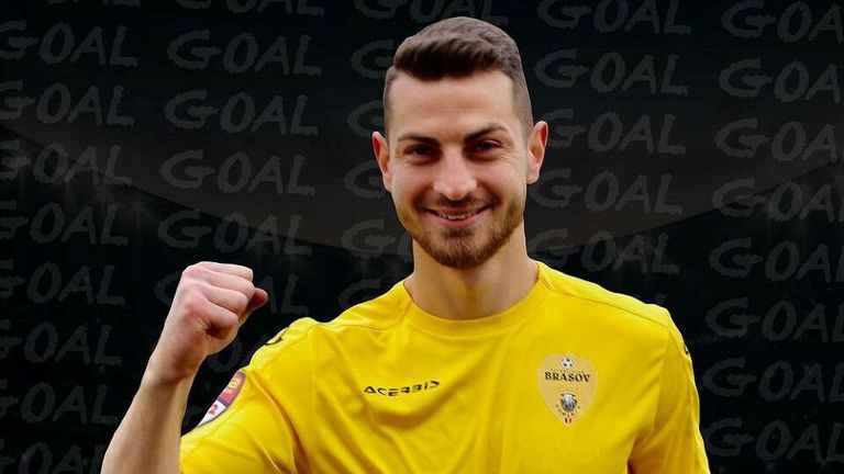 Българският нападател Милчо Ангелов вкара два гола за румънския ФК