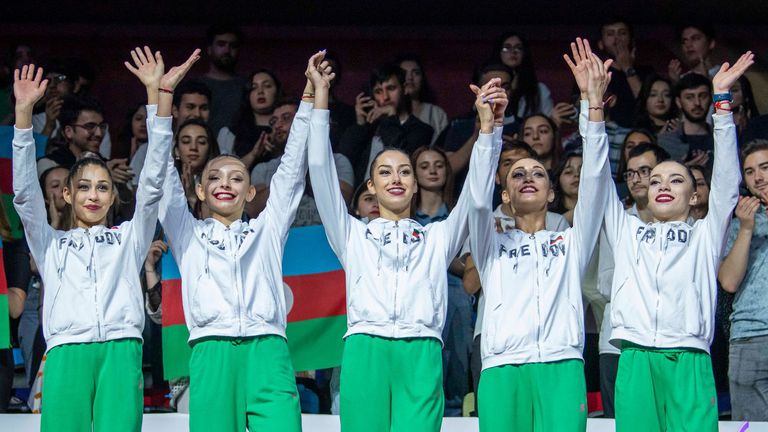 Европейските шампионки от българския ансамбъл по художествена гимнастика се завърнаха