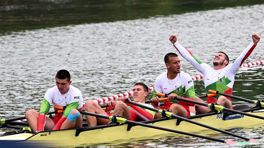 Българската четворка скул със сребро на Евро 2023 по гребане
