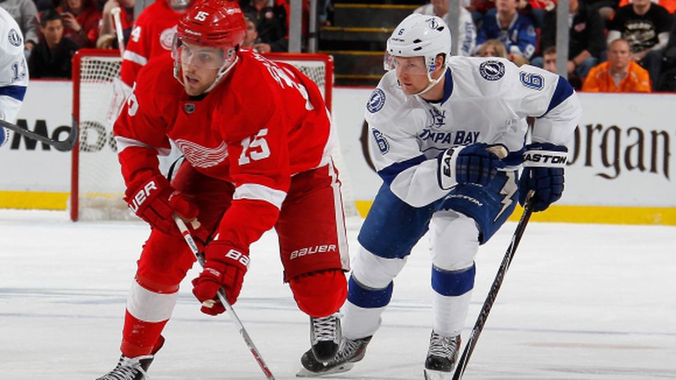 Детройт пропиля аванс от два гола в края и допусна поражение от Тампа Бей