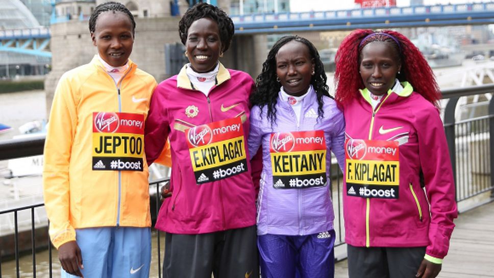 Четири кенийки атакуват световния рекорд в маратона в Лондон