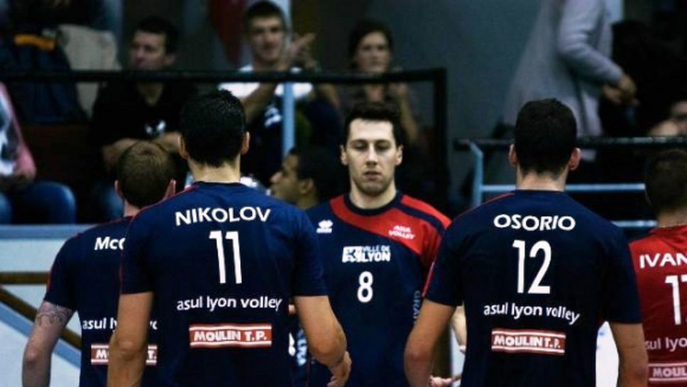 Владо Николов, Владислав Иванов и Лион взеха гейм на Пари Волей в полуфинал №1 във Франция