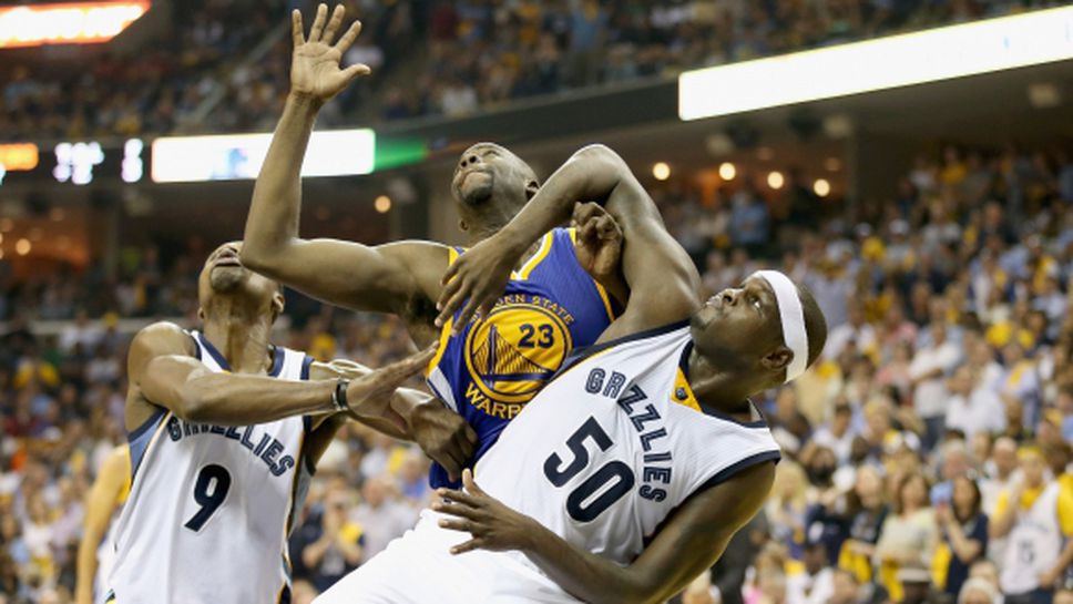 Гризлис схрускаха Голдън Стейт и вече водят с 2-1 (видео)