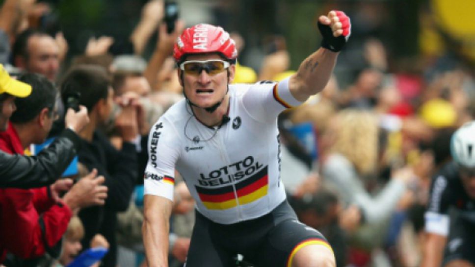 Андре Грайпел спечели шестия етап от колоездачната обиколка на Италия