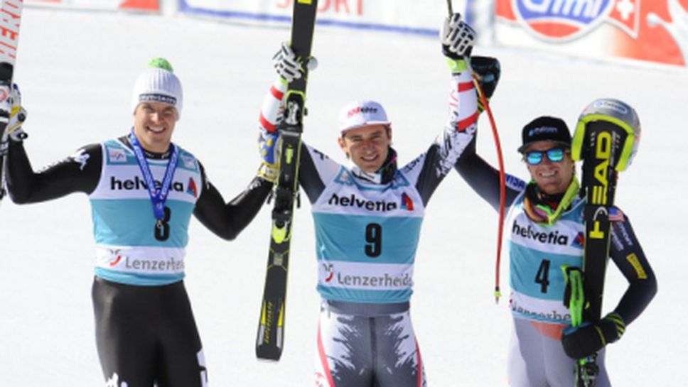 Шампионът от Сочи спечели спускането в Ленцерхайде, Свиндал отново на върха