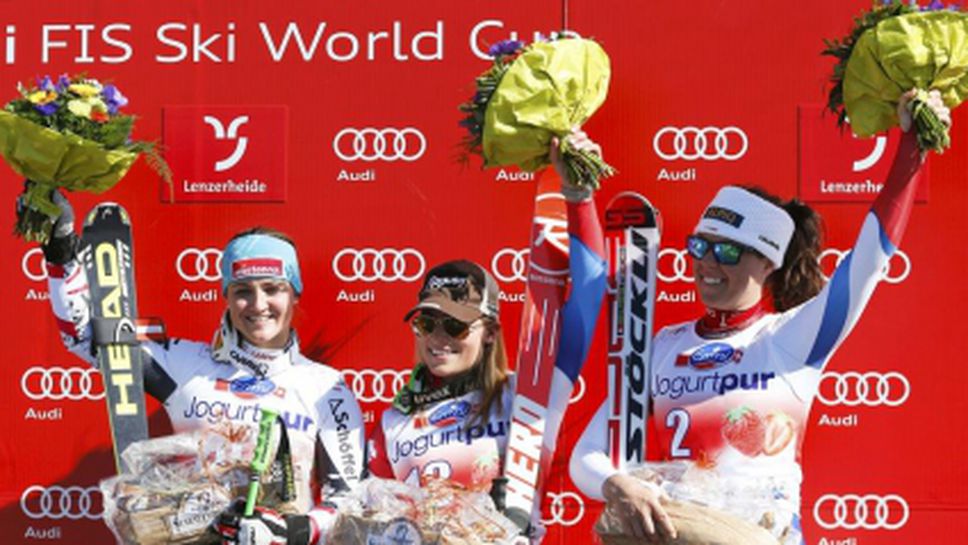 Лара Гут спечели спускането в Ленцерхайде, Фенингер оглави генералното класиране