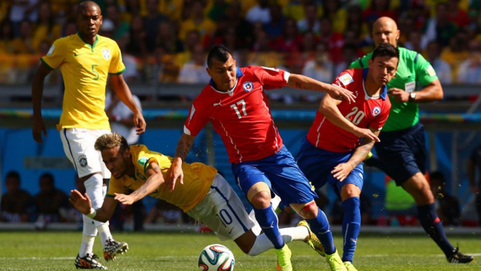 Бразилия - Чили 1:1 (3:2)