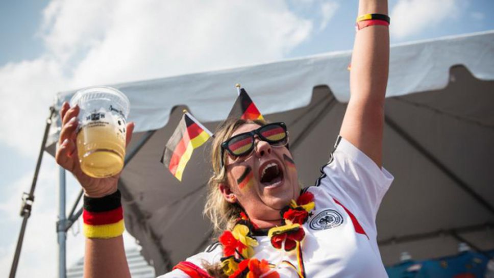 Германски фенове пощуряха в Ню Йорк след победата над "гаучосите"