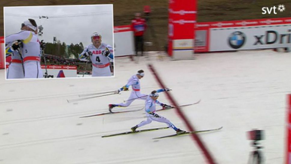 Петерсон триумфира на 1.4 км след фотофиниш