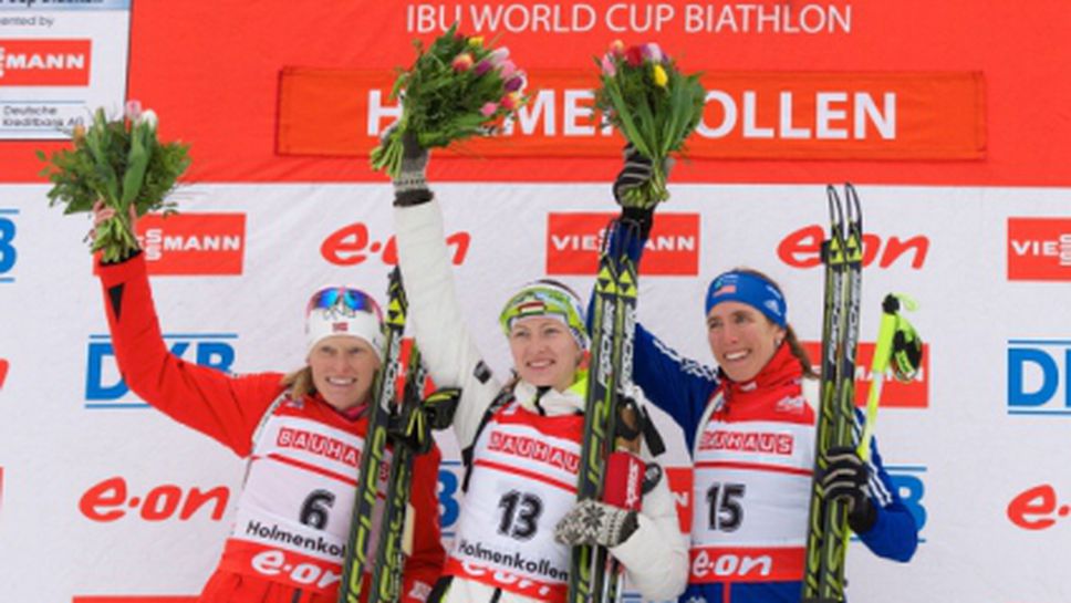 Домрачова спечели последния спринт за сезона в биатлона