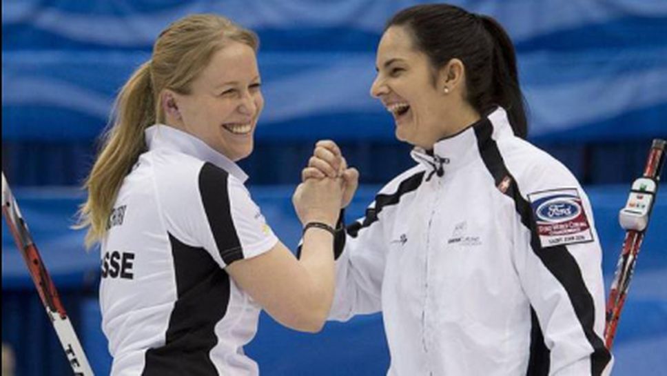 Канада срещу Швейцария на световното по кърлинг