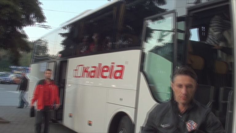 Ето как хърватите пристигнаха на стадион Васил Левски