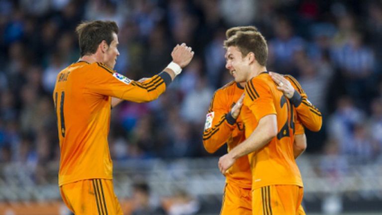 Реал Мадрид бележи гол след гол без Кристиано и взе най-тежкия си мач (видео+галерия)
