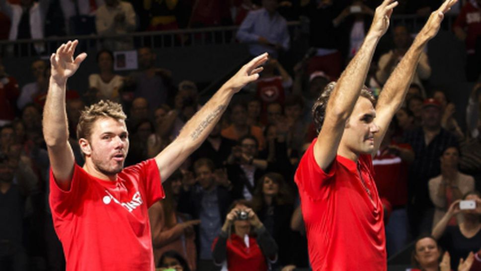 Швейцария пречупи Казахстан за "Купа Дейвис" след решаващи победи на Вавринка и Федерер