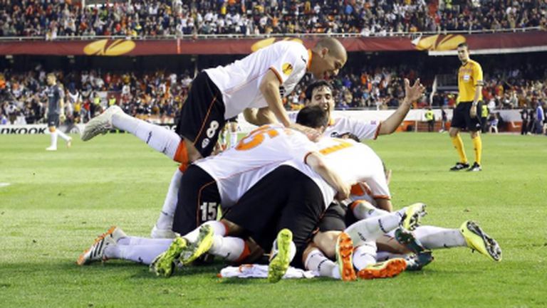 Валенсия е първият отбор преодолял дефицит от 0:3 в Лига Европа